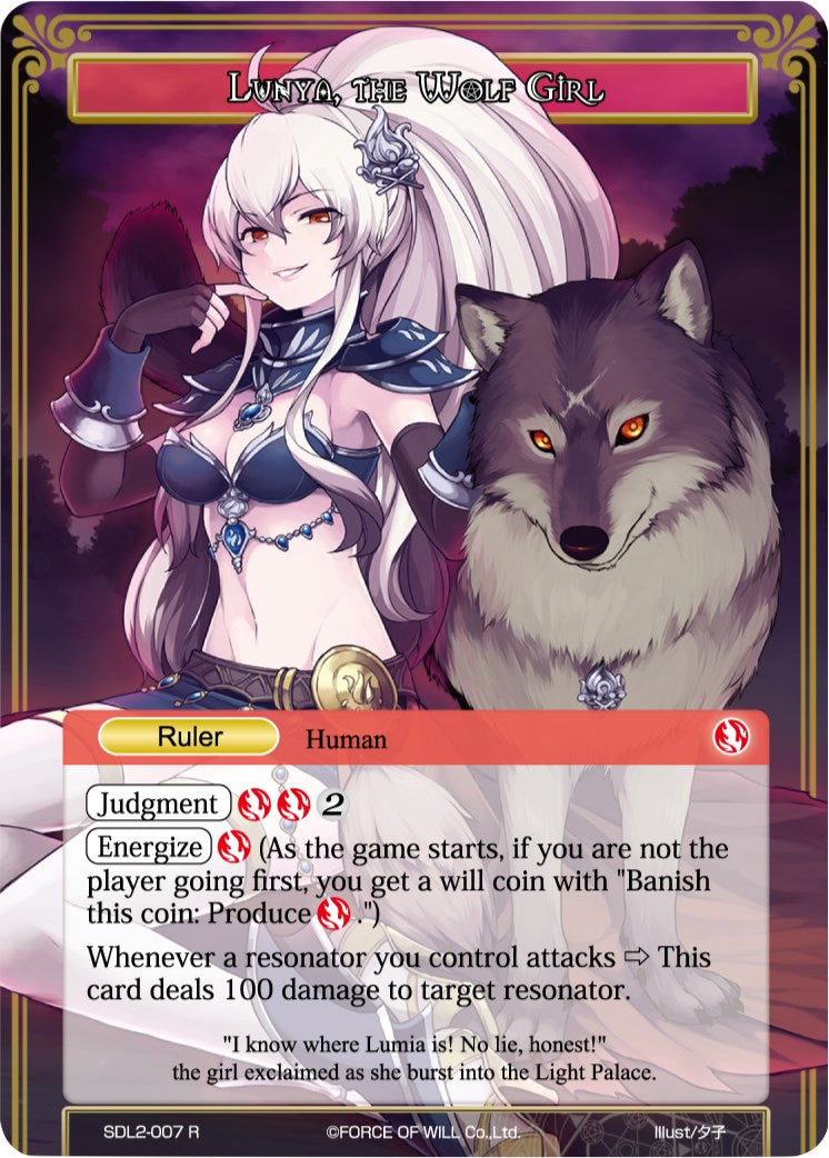 Lunya, the Wolf Girl // Nyarlathotep, the True False Legend (SDL2-007/J) [Starter Deck: Rage of R'lyeh]