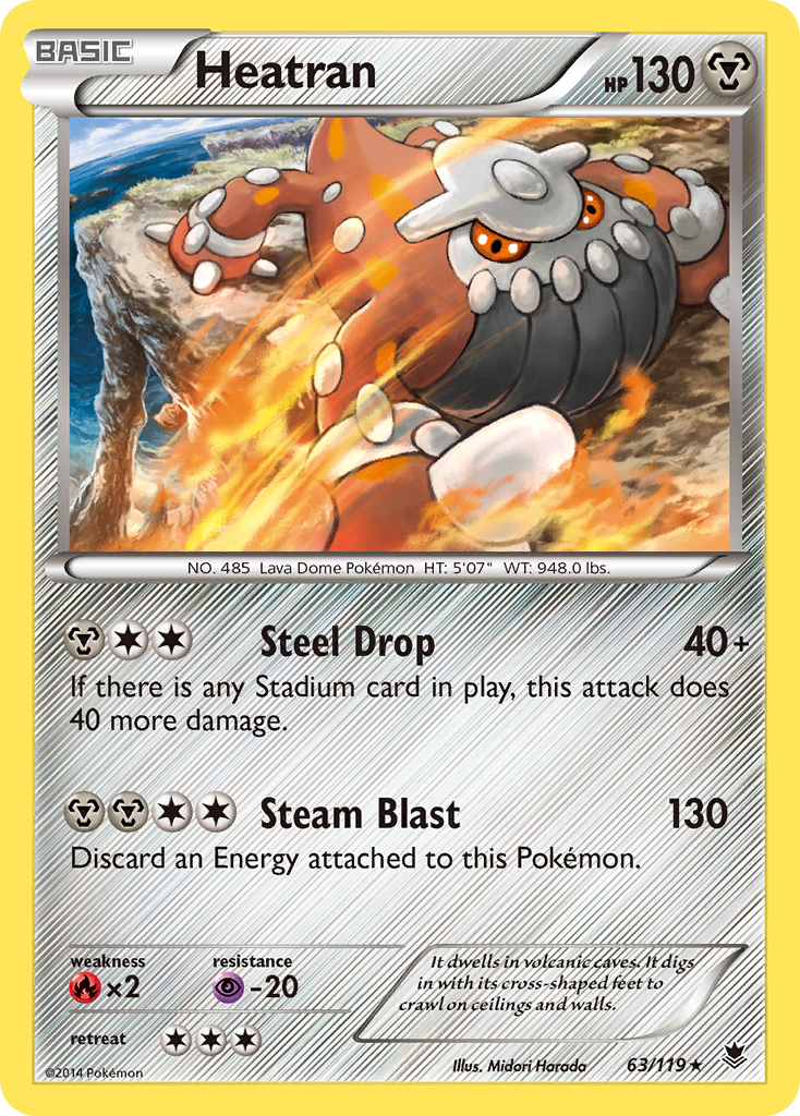 Heatran (63/119) [XY: Phantom Forces]