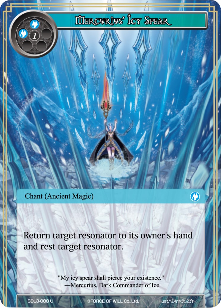 Mercurius' Icy Spear (SDL3-008) [Starter Deck: Malefic Ice]