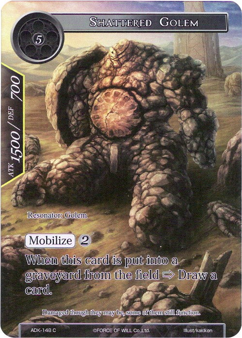 Shattered Golem (Full Art) (ADK-148) [Advent of the Demon King]