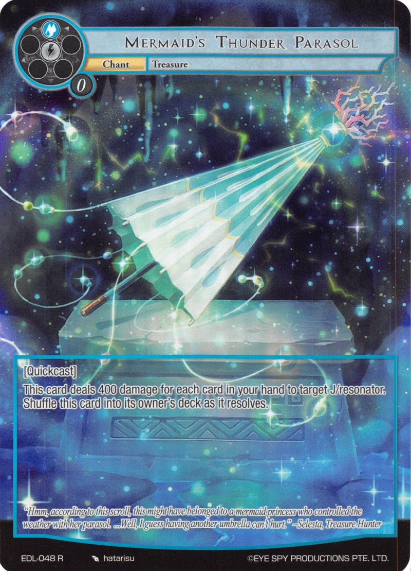 Mermaid's Thunder Parasol (Full Art) (EDL-048) [The Epic of the Dragon Lord]