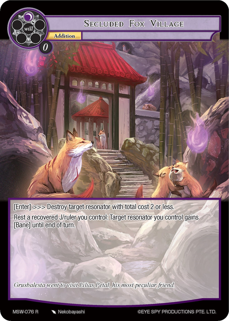 Secluded Fox Village (MSW-076) [The Magic Stone War - Zero]