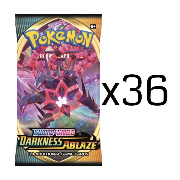 Pokémon TCG: Darkness Ablaze Loose Booster Box: 36 Loose Packs