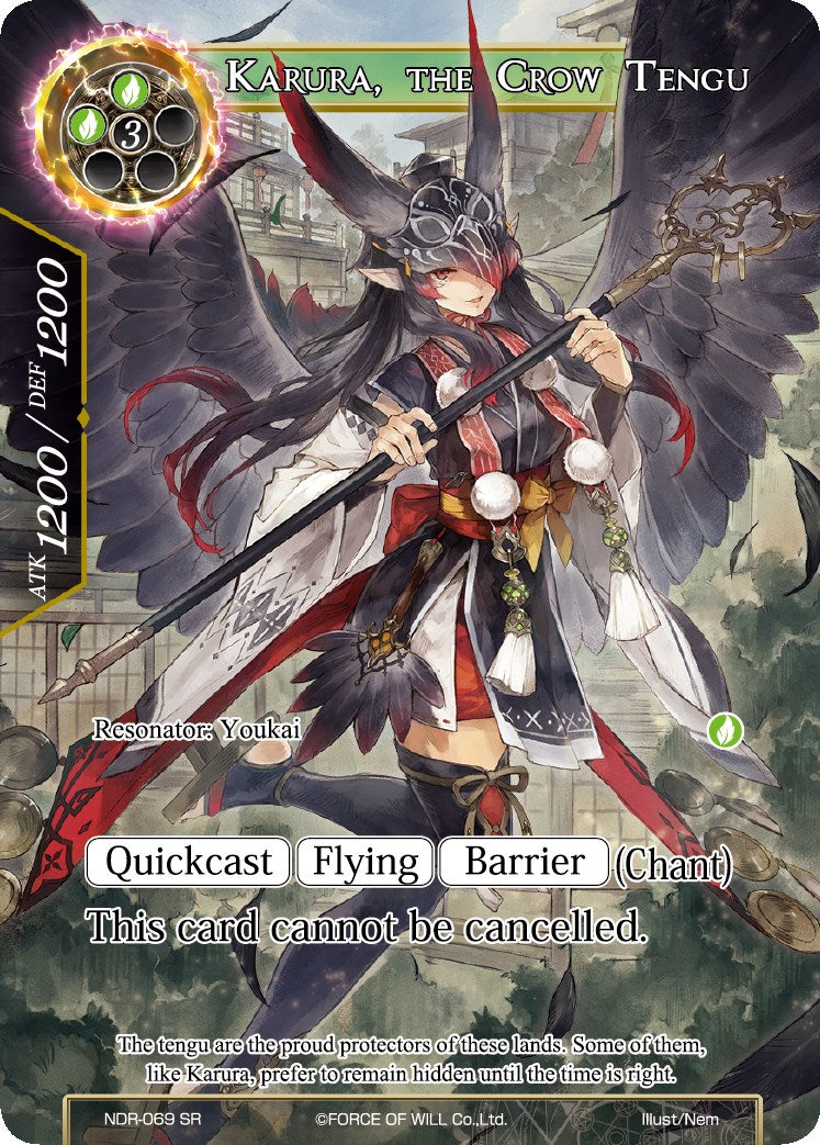 Karura, the Crow Tengu (Full Art) (NDR-069) [New Dawn Rises]