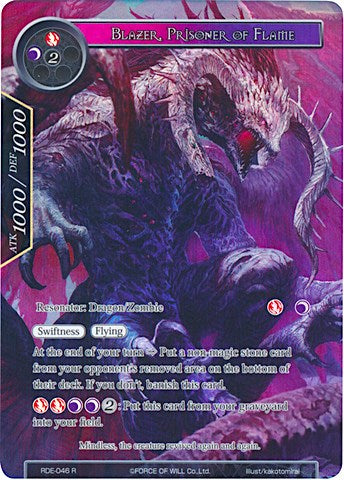 Blazer, Prisoner of Flame (Full Art) (RDE-046) [Return of the Dragon Emperor]