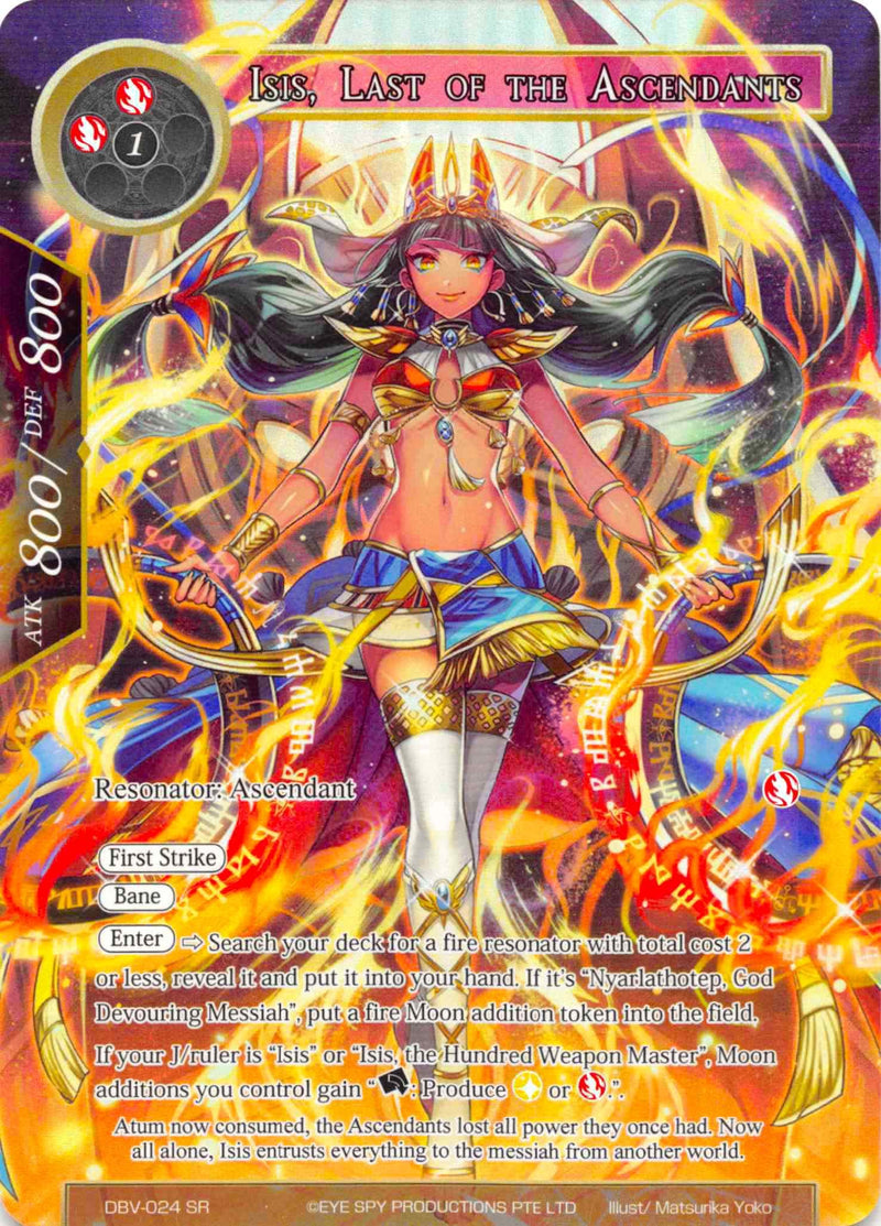 Isis, Last of the Ascendants (Full Art) (DBV-024) [The Decisive Battle of Valhalla]