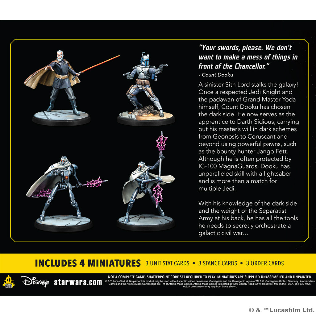 Star Wars Shatterpoint: Twice the Pride: Count Dooku Squad Pack