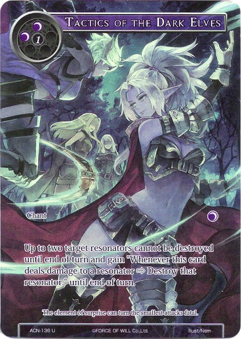 Tactics of the Dark Elves (Full Art) (ACN-136) [Ancient Nights]