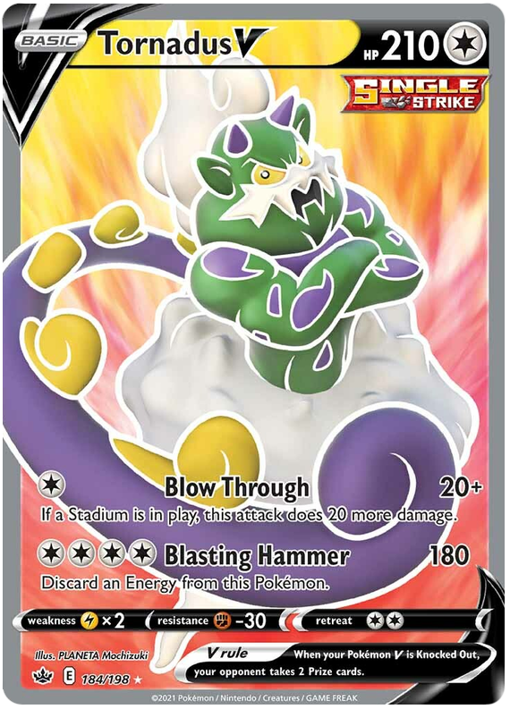 Tornadus V (184/198) [Sword & Shield: Chilling Reign]