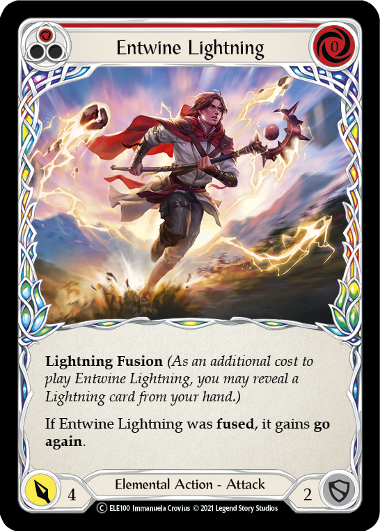 Entwine Lightning (Red) [U-ELE100] (Tales of Aria Unlimited)  Unlimited Normal