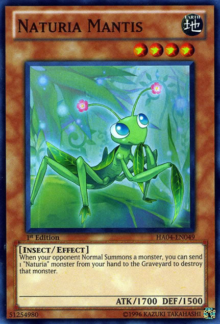 Naturia Mantis [HA04-EN049] Super Rare