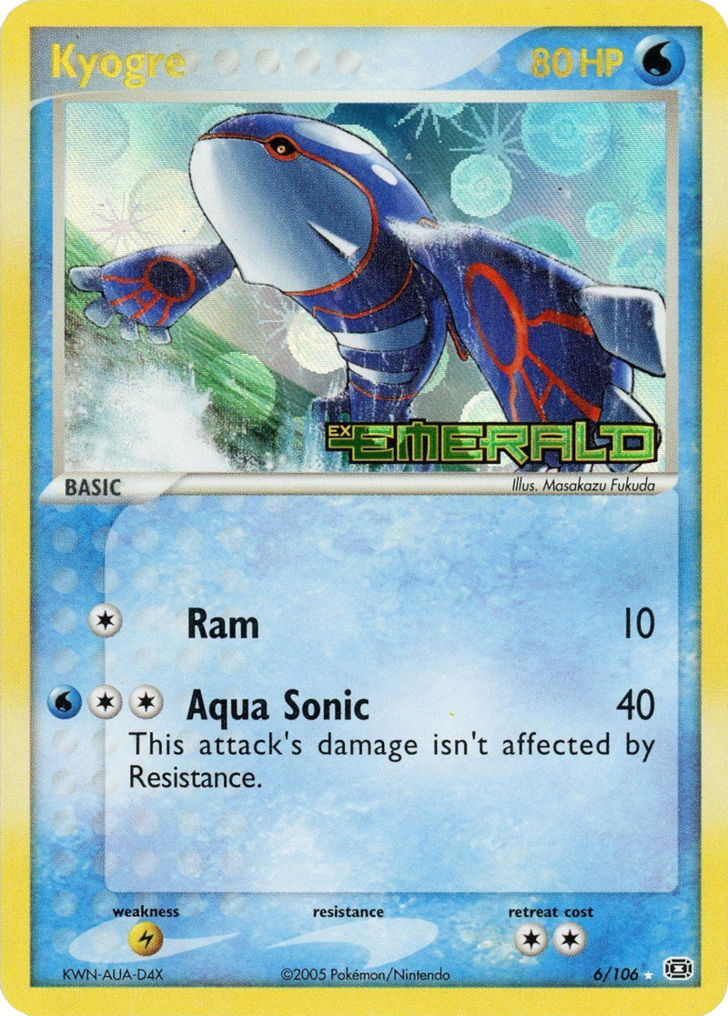 Kyogre (6/106) (Stamped) [EX: Emerald]