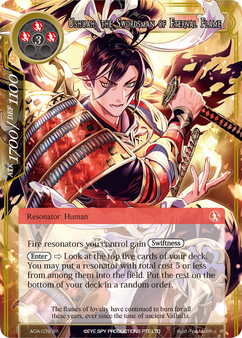 Ushuah, the Swordsman of Eternal Flame (AOA-039) [Awakening of the Ancients]