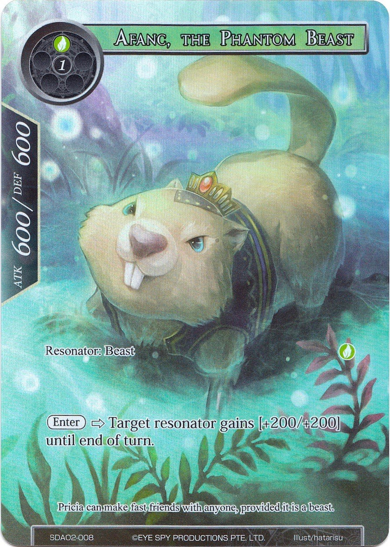 Afanc, the Phantom Beast (Full Art) (SDAO2-008) [Alice Origin II Starter Deck]