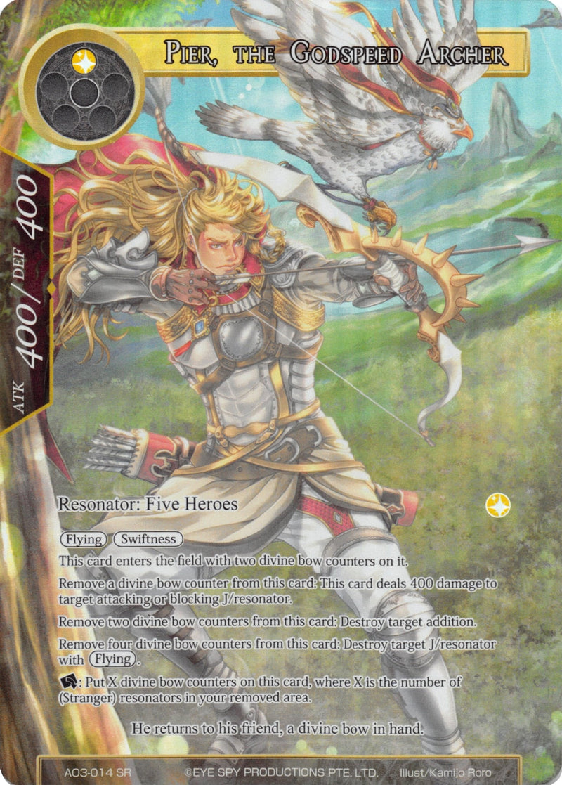 Pier, the Godspeed Archer (Full Art) (AO3-014) [Alice Origin III]