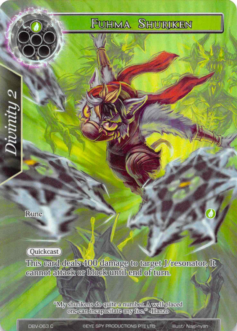 Fuhma Shuriken (Full Art) (DBV-063) [The Decisive Battle of Valhalla]