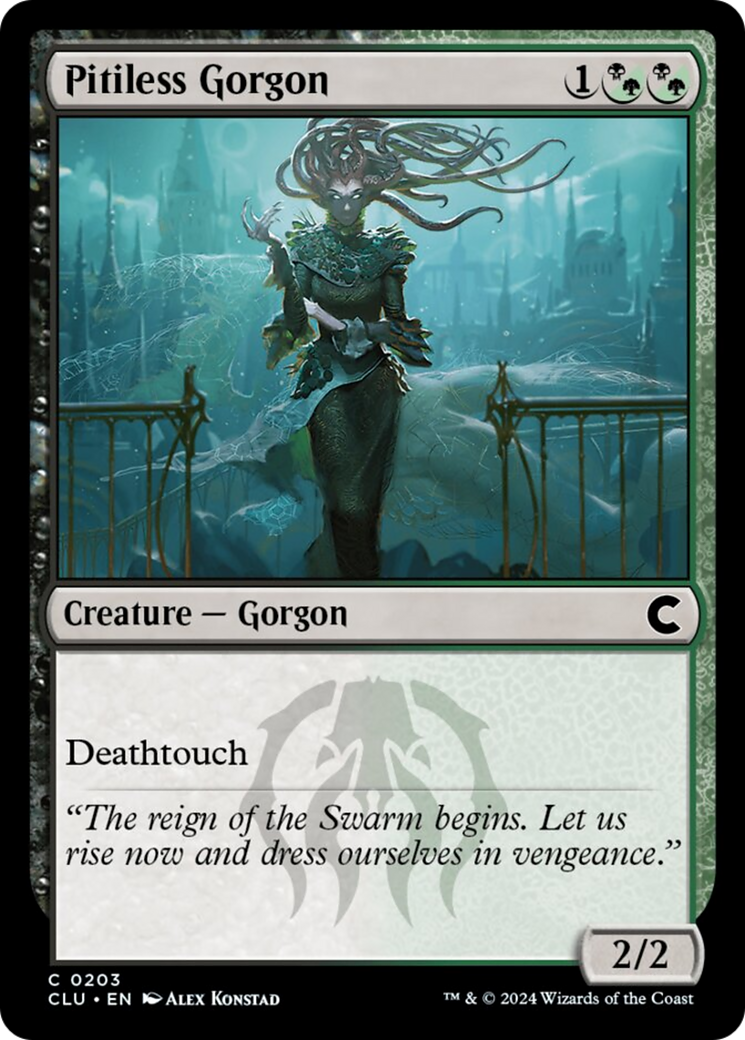 Pitiless Gorgon [Ravnica: Clue Edition]