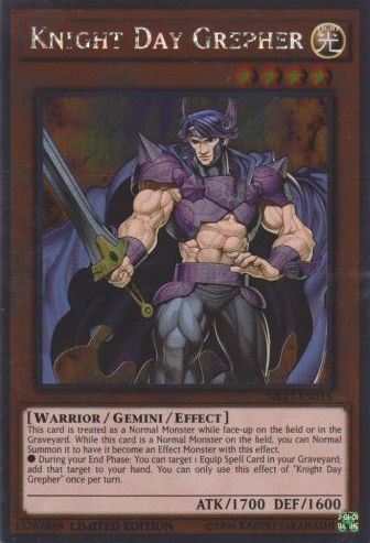 Knight Day Grepher [NKRT-EN015] Platinum Rare