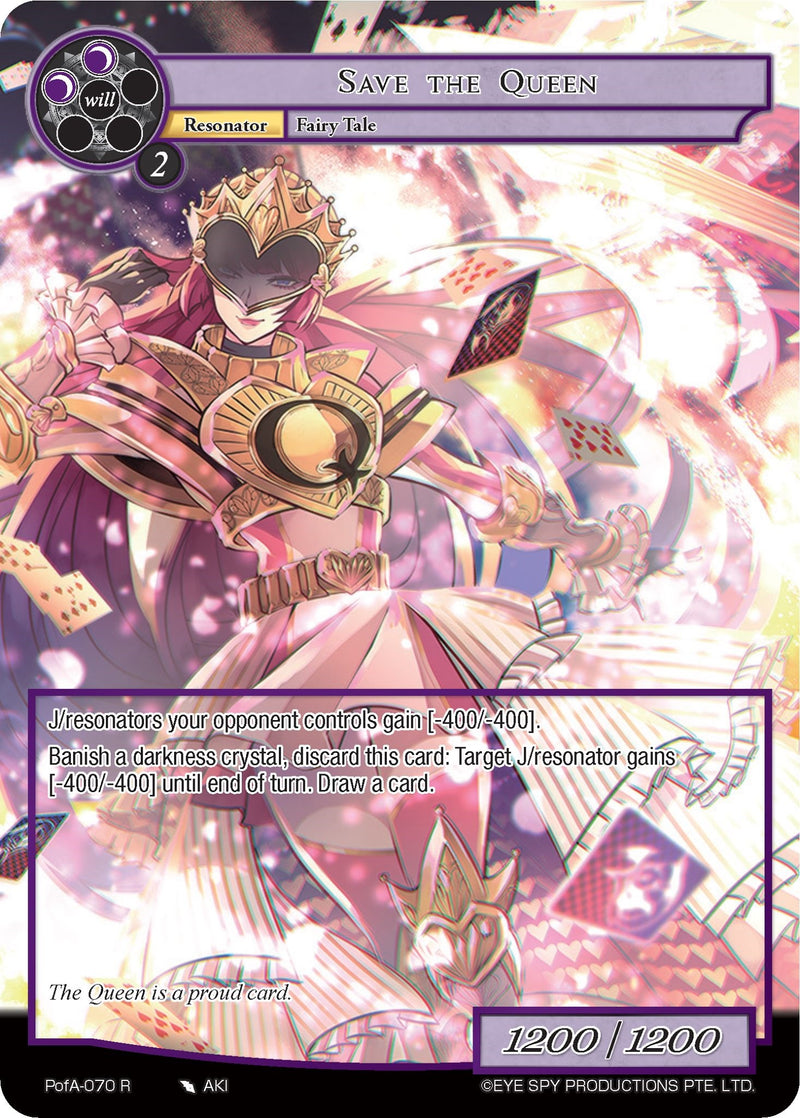 Save the Queen (Full Art) (PofA-070) [Alice Origin IV: Prologue of Attoractia]