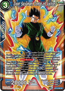 Great Saiyaman, Combo of Justice (BT14-039) [Cross Spirits]