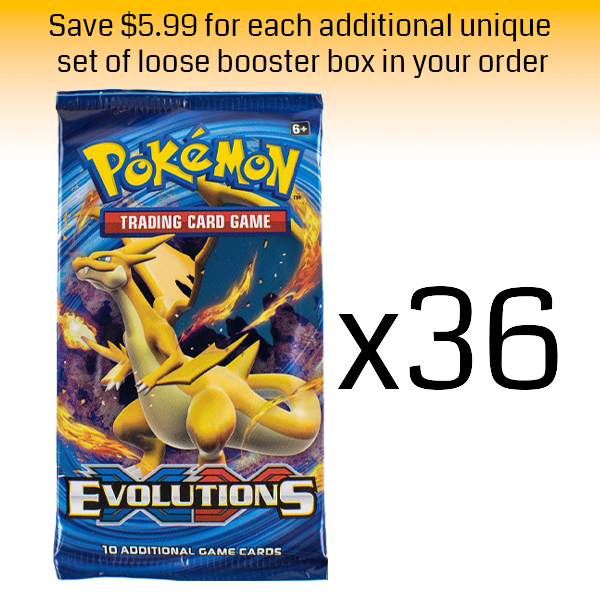Pokémon TCG: Evolutions Loose Booster Box: 36 Loose Packs