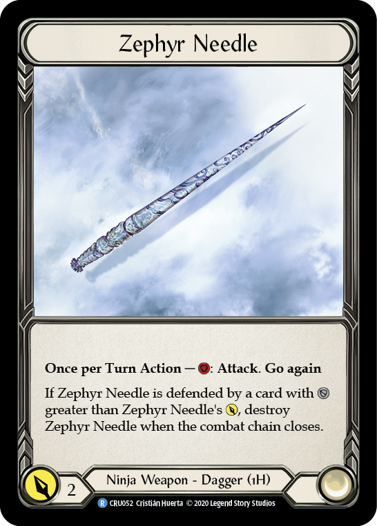 Zephyr Needle [CRU052] (Crucible of War)  1st Edition Cold Foil
