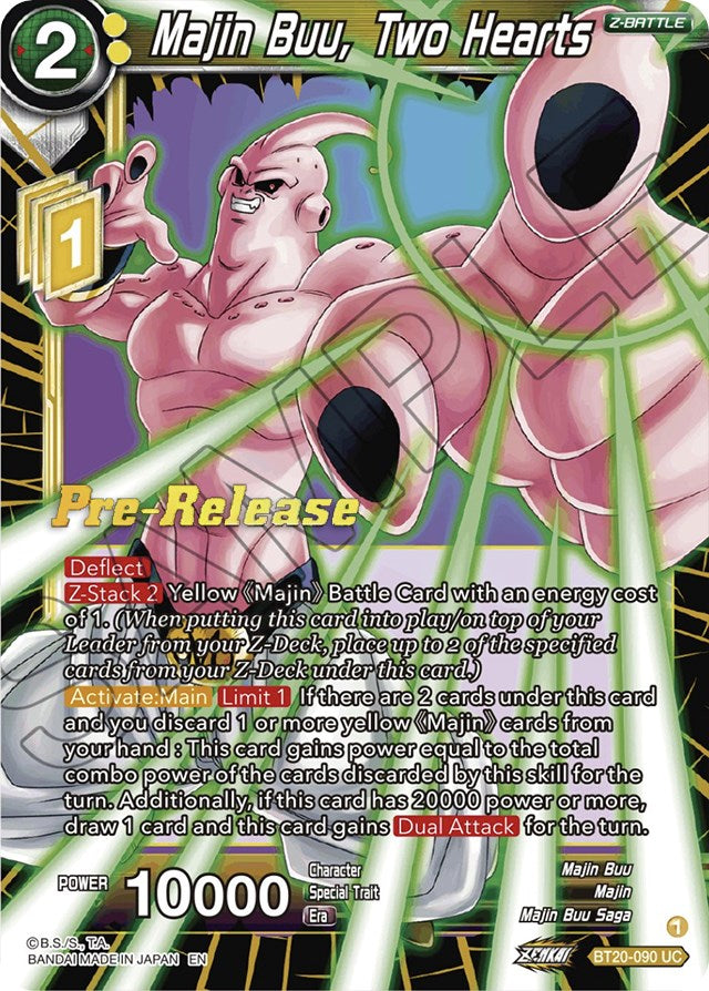 Majin Buu, Two Hearts (BT20-090) [Power Absorbed Prerelease Promos]