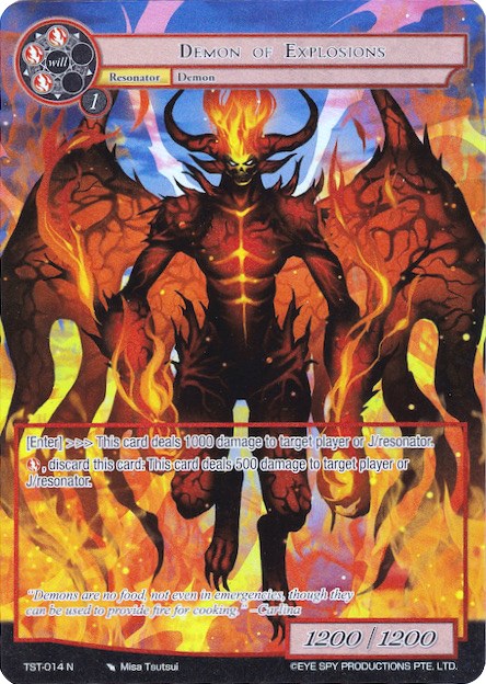 Demon of Explosions (Full Art) (TST-014) [The Seventh]