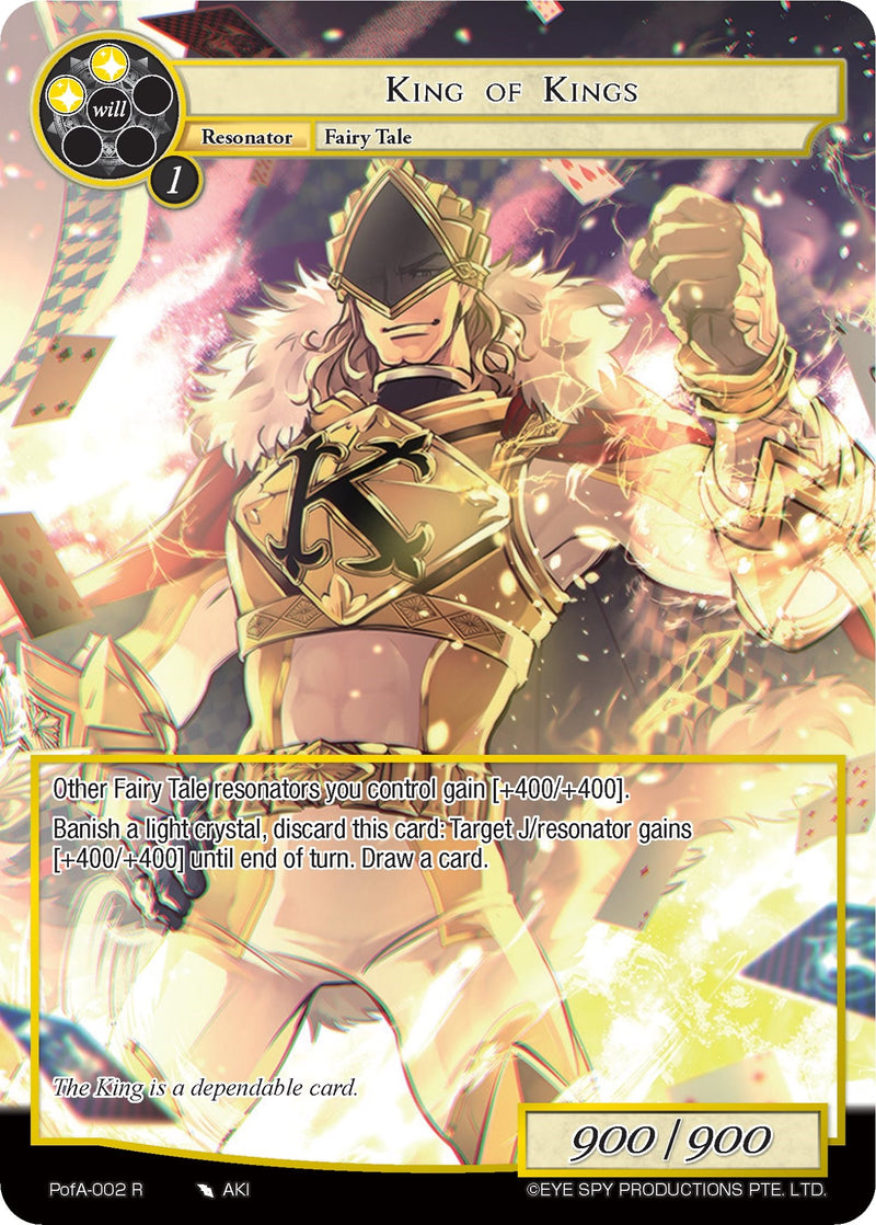 King of Kings (Full Art) (PofA-002) [Alice Origin IV: Prologue of Attoractia]