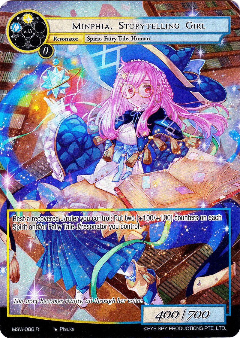 Minphia, Storytelling Girl (Full Art) (MSW-088) [The Magic Stone War - Zero]