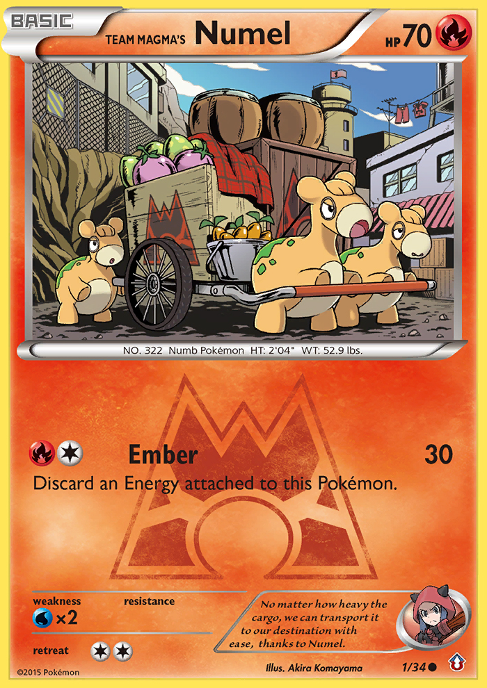 Team Magma's Numel (1/34) [XY: Double Crisis]