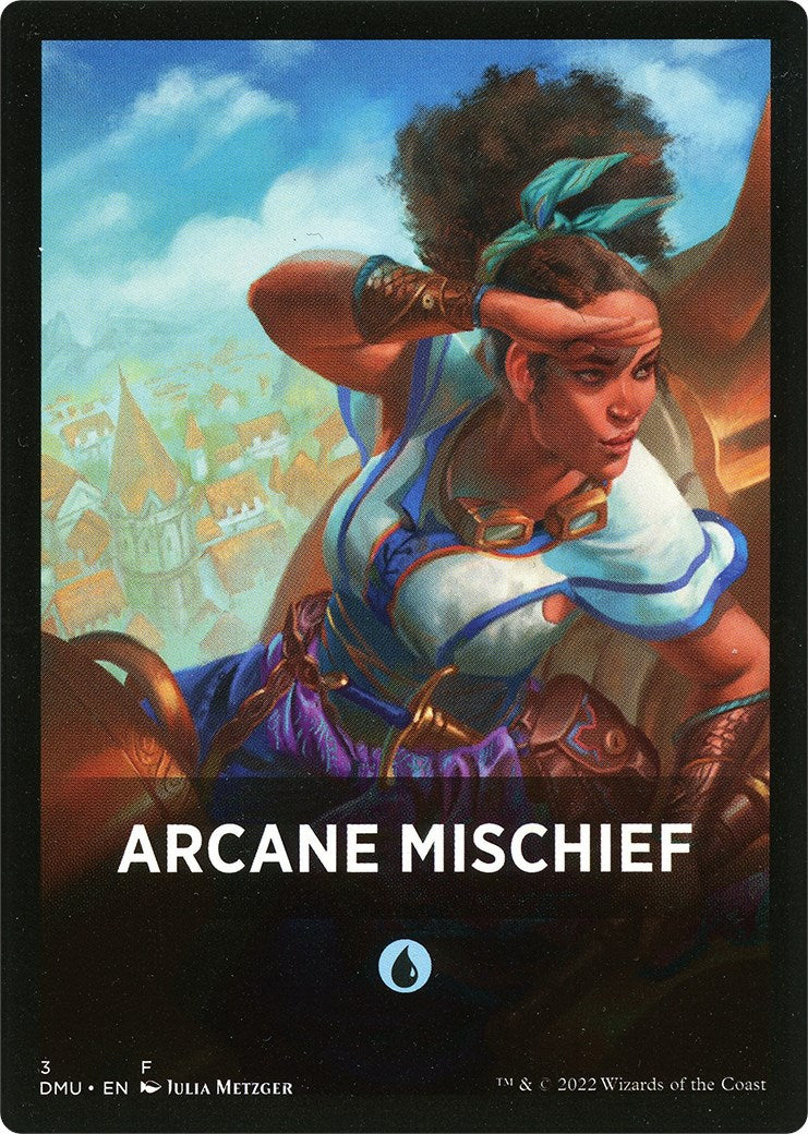 Arcane Mischief Theme Card [Dominaria United Tokens]