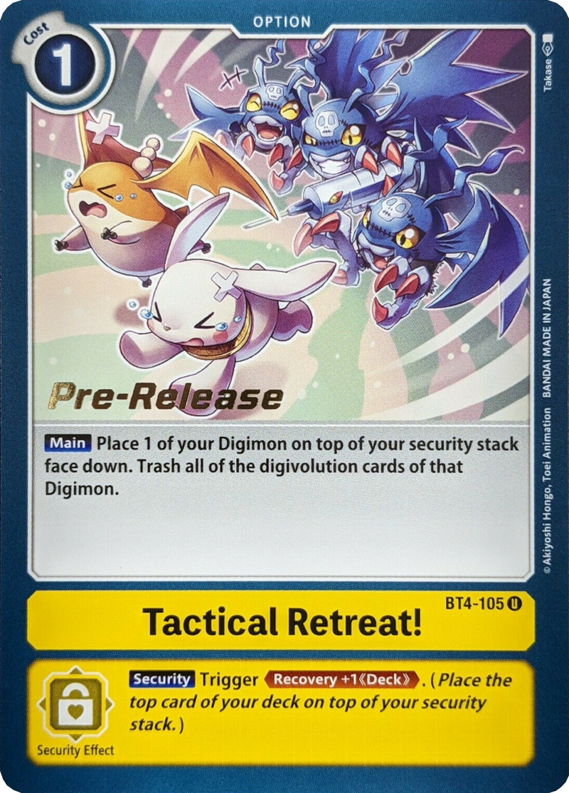 Tactical Retreat! [BT4-105] [Great Legend Pre-Release Promos]