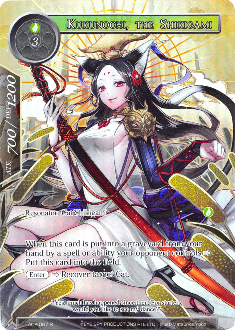 Kukunochi, the Shikigami (Full Art) (AOA-067) [Awakening of the Ancients]