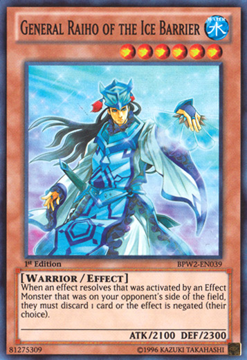 General Raiho of the Ice Barrier [BPW2-EN039] Super Rare