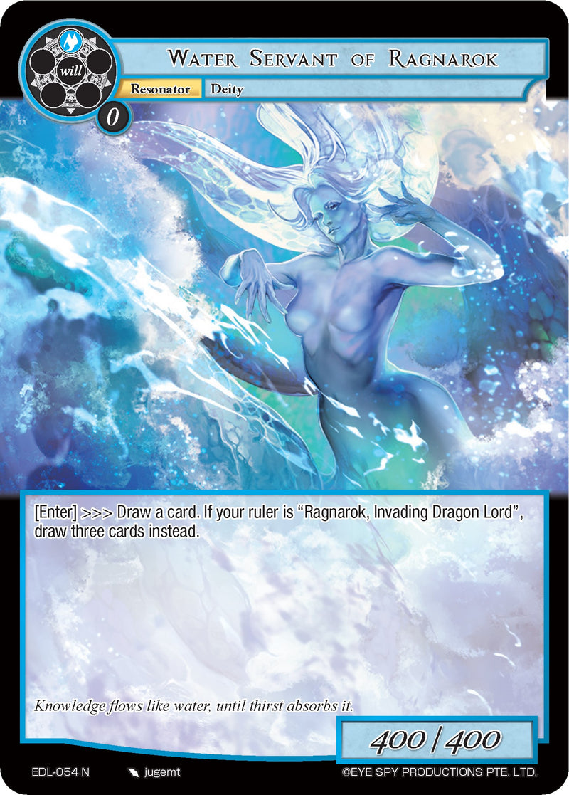 Water Servant of Ragnarok (EDL-054) [The Epic of the Dragon Lord]