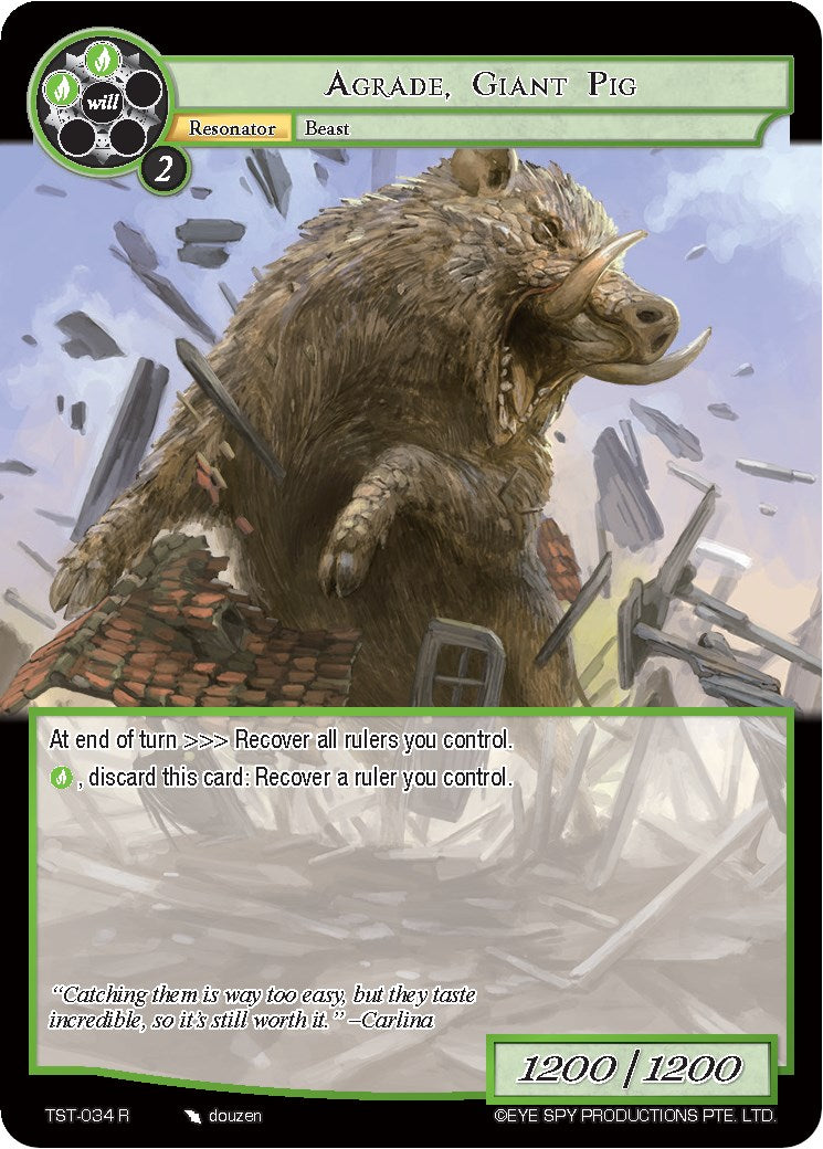 Agrade, Giant Pig (TST-034) [The Seventh]