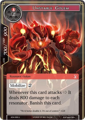 Unstable Golem (ADK-056) [Advent of the Demon King]