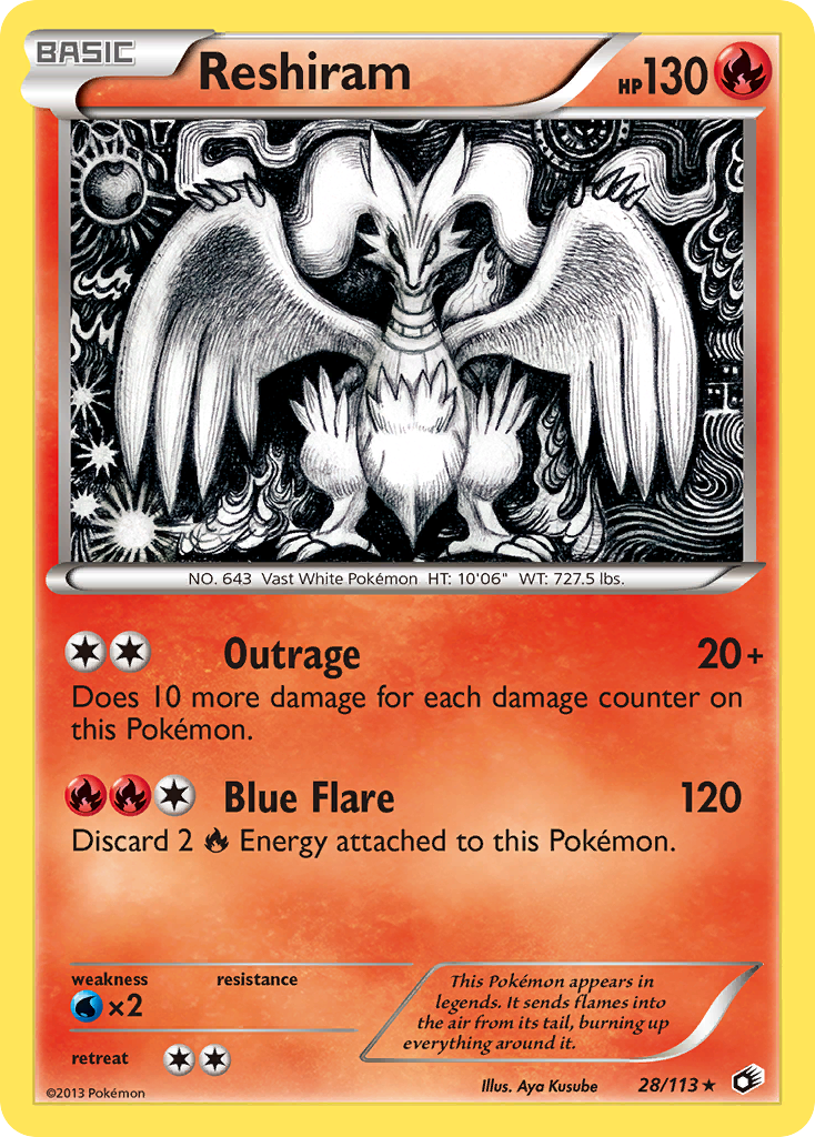 Reshiram (28/113) [Black & White: Legendary Treasures]