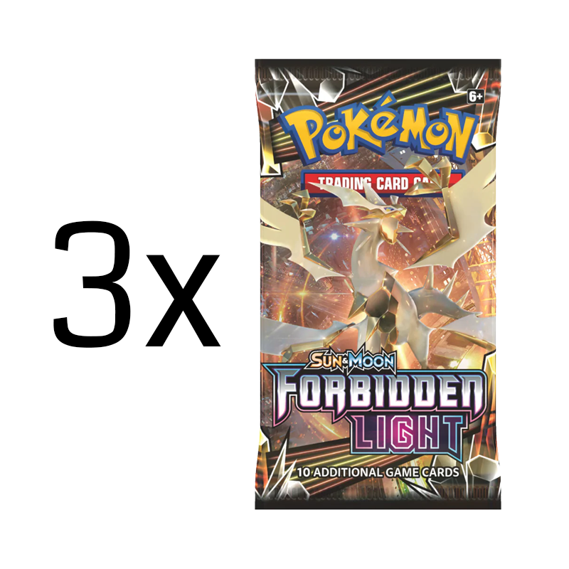Pokmon TCG: Sun & Moon: Forbidden Light Booster Pack: 3 Pack Pokmon TCG: Sun & Moon: Forbidden Light Booster Pack: 3 Pack