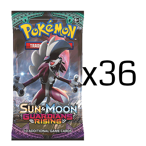 Pokémon TCG: Guardians Rising Loose Booster Box: 36 Loose Packs