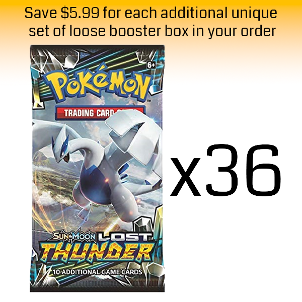 Pokémon TCG: Lost Thunder Loose Booster Box: 36 Loose Packs