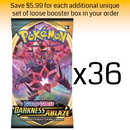 Pokémon TCG: Darkness Ablaze Loose Booster Box: 36 Loose Packs