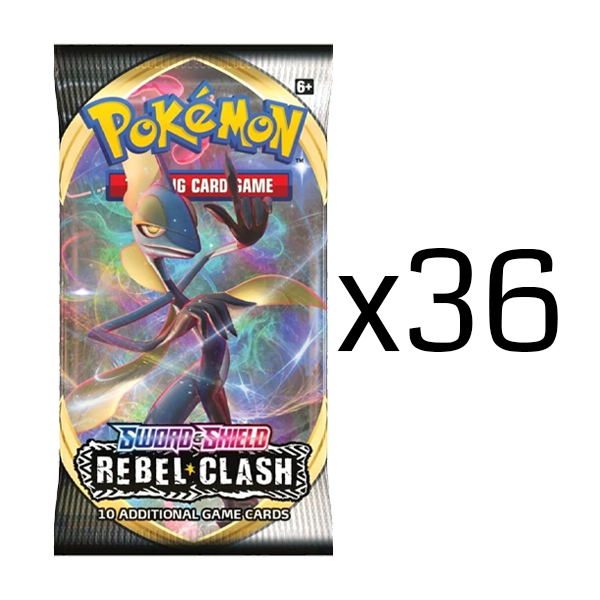 Pokémon TCG: Rebel Clash Loose Booster Box: 36 Loose Packs