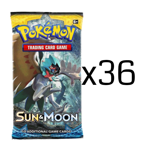 Pokémon TCG: Sun & Moon Loose Booster Box: 36 Loose Packs