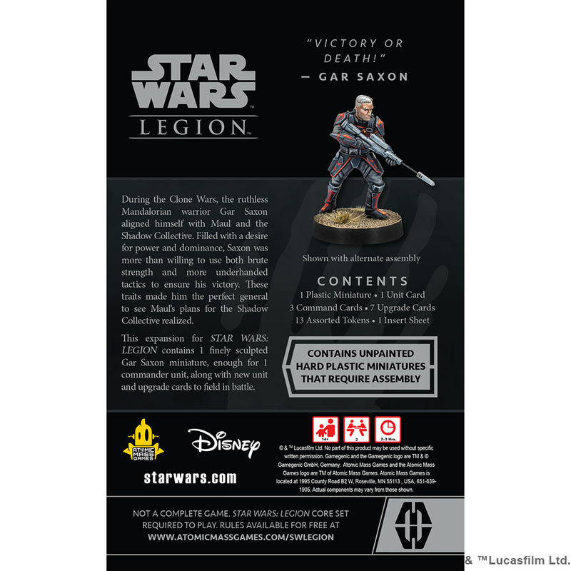 Star Wars: Legion: Gar Saxon