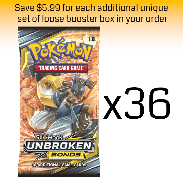 Pokémon TCG: Unbroken Bonds Loose Booster Box: 36 Loose Packs